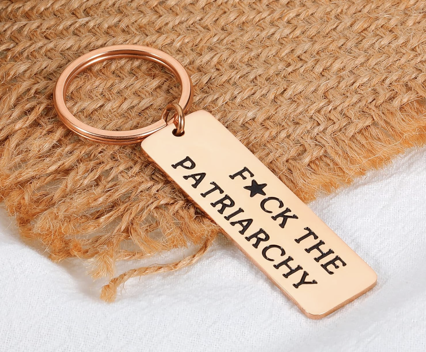f--- the patriarchy keychain